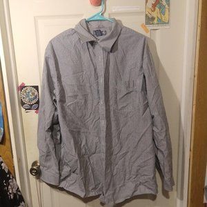 Large Men's Blue Dress Shirt